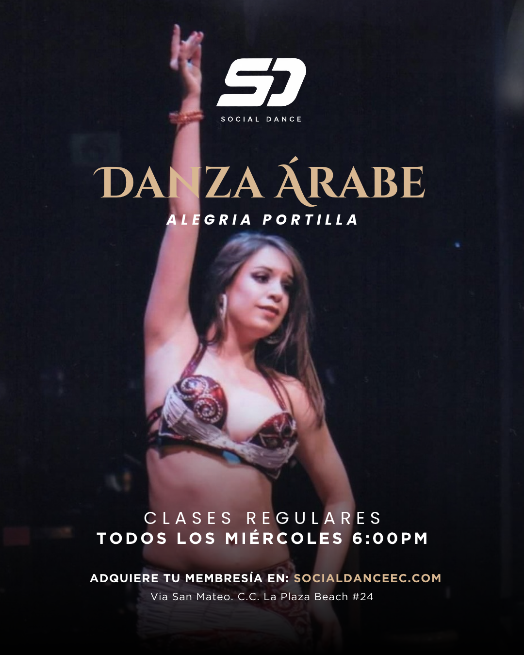 MIÉRCOLES DE DANZA ÁRABE CON ALEGRIA PORTILLA